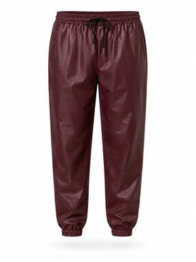 SHEIN Manfinity Size XXL Burgundy Faux Leather/Pleather Pants NWT